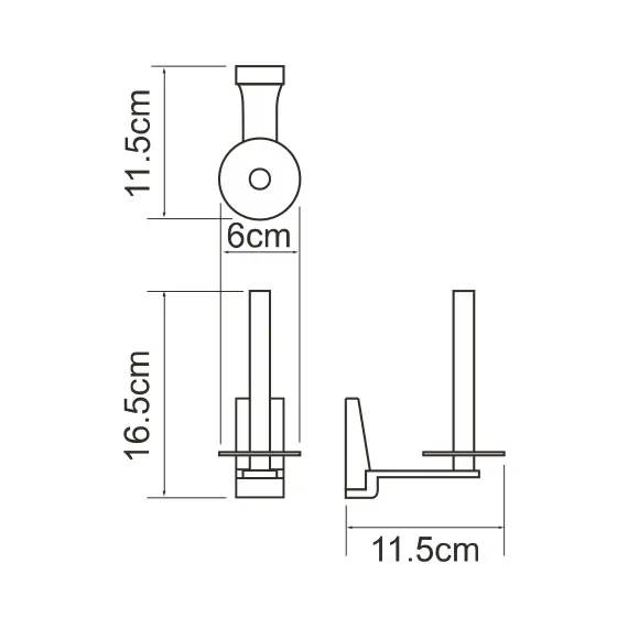 ДЕРЖАТЕЛЬ ТУАЛЕТНОЙ БУМАГИ WASSERKRAFT LOPAU K-6097