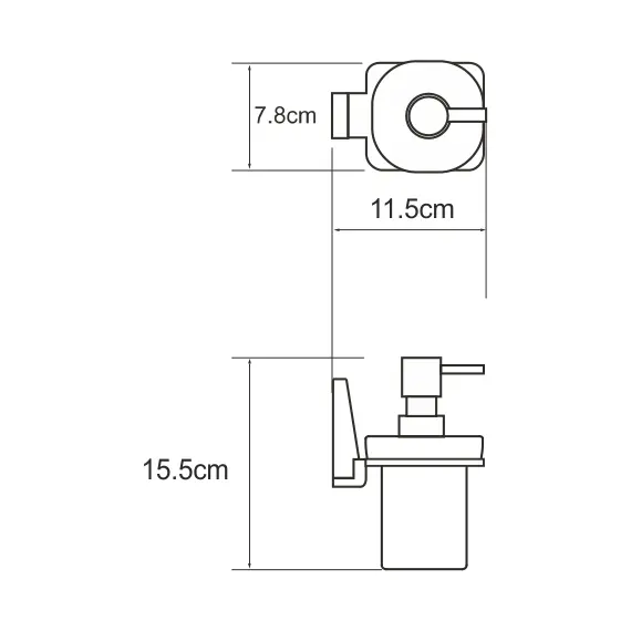 ДОЗАТОР ДЛЯ ЖИДКОГО МЫЛА WASSERKRAFT LOPAU K-6099