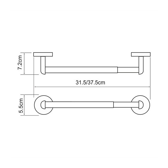 ДЕРЖАТЕЛЬ БУМАЖНЫХ ПОЛОТЕНЕЦ WASSERKRAFT RHEIN K-6291