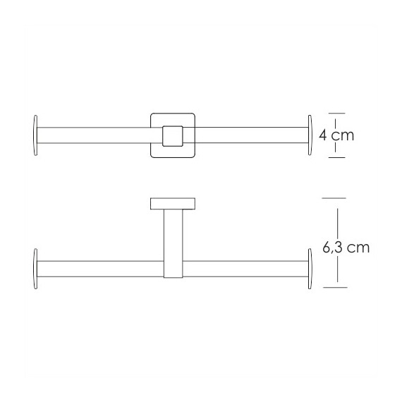 ДЕРЖАТЕЛЬ ТУАЛЕТНОЙ БУМАГИ ДВОЙНОЙ WASSERKRAFT LIPPE K-6596D