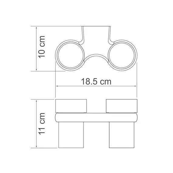 ПОДСТАКАННИК ДВОЙНОЙ WASSERKRAFT BERKEL K-6828D