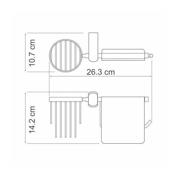 ДЕРЖАТЕЛЬ ТУАЛЕТНОЙ БУМАГИ И ОСВЕЖИТЕЛЯ WASSERKRAFT BERKEL K-6859