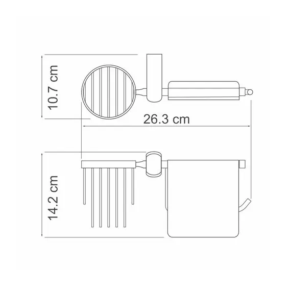 ДЕРЖАТЕЛЬ ТУАЛЕТНОЙ БУМАГИ И ОСВЕЖИТЕЛЯ WASSERKRAFT BERKEL K-6859