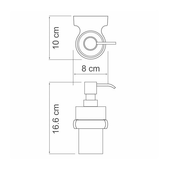 ДОЗАТОР ДЛЯ ЖИДКОГО МЫЛА WASSERKRAFT BERKEL K-6899