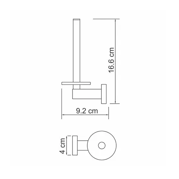 ДЕРЖАТЕЛЬ ТУАЛЕТНОЙ БУМАГИ WASSERKRAFT LIPPE K-6597