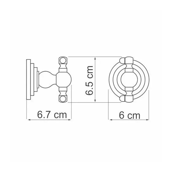 КРЮЧОК ДВОЙНОЙ WASSERKRAFT AMMER K-7023D