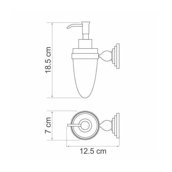 ДОЗАТОР ДЛЯ ЖИДКОГО МЫЛА WASSERKRAFT AMMER K-7099