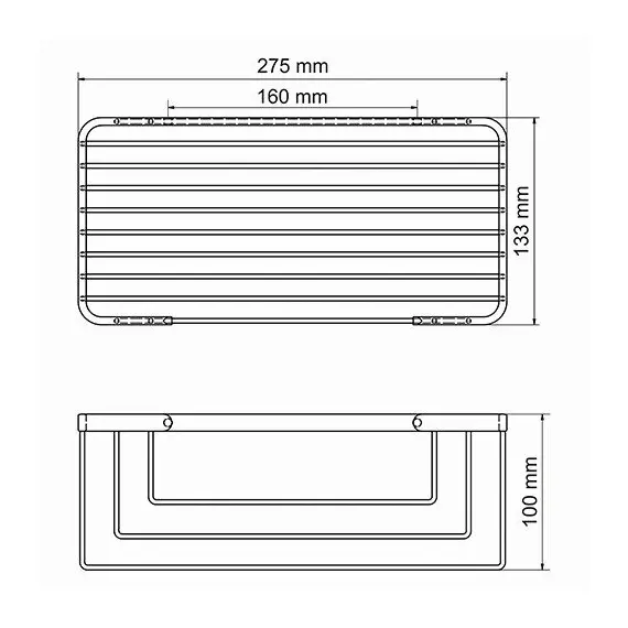 ПОЛКА МЕТАЛЛИЧЕСКАЯ WASSERKRAFT K-711WHITE