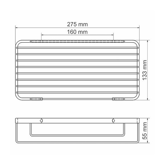 ПОЛКА МЕТАЛЛИЧЕСКАЯ WASSERKRAFT K-722
