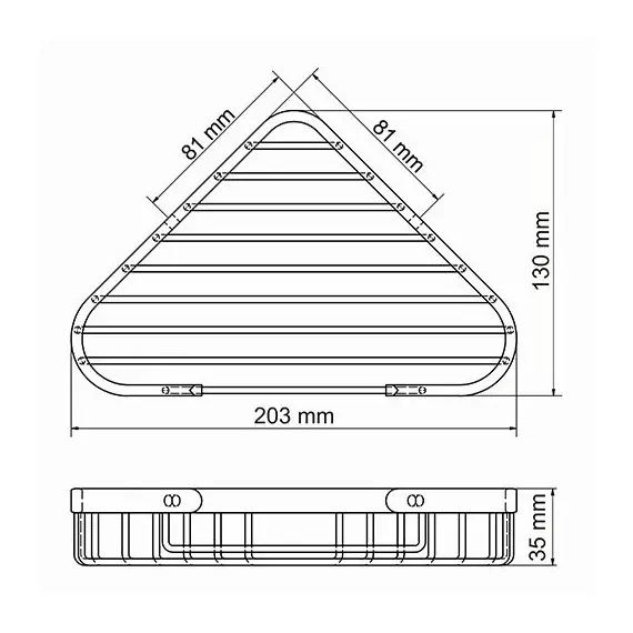ПОЛКА МЕТАЛЛИЧЕСКАЯ WASSERKRAFT K-733WHITE