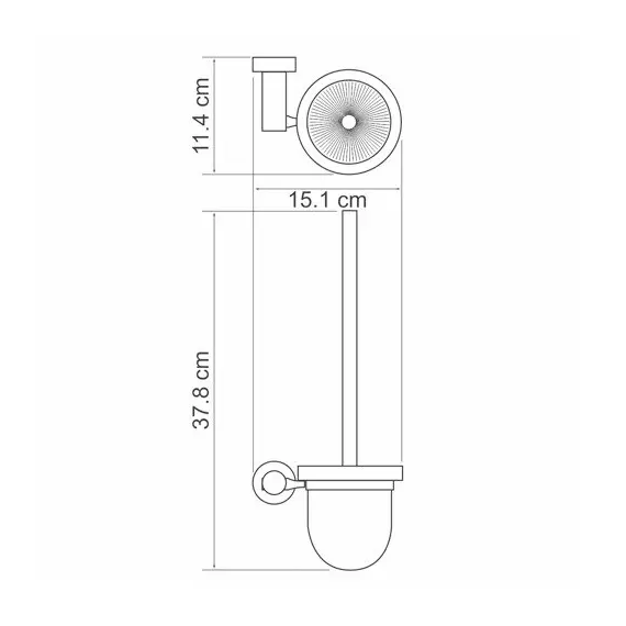 ЩЕТКА ДЛЯ УНИТАЗА WASSERKRAFT DONAU K-9427
