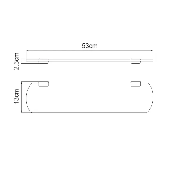 ПОЛКА СТЕКЛЯННАЯ WASSERKRAFT SAUER K-7924
