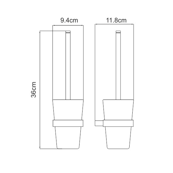ЩЕТКА ДЛЯ УНИТАЗА ПОДВЕСНАЯ WASSERKRAFT SAUER K-7927