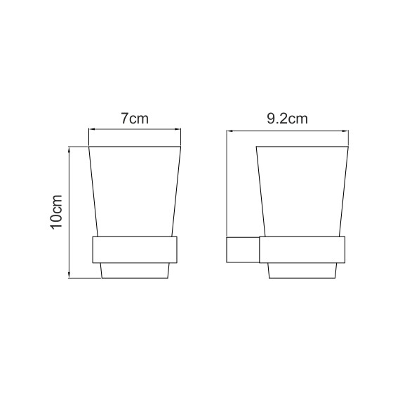 ПОДСТАКАННИК ОДИНАРНЫЙ WASSERKRAFT SAUER K-7928