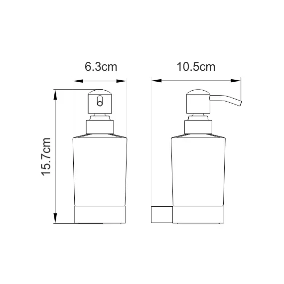 ДОЗАТОР ДЛЯ ЖИДКОГО МЫЛА WASSERKRAFT SAUER K-7999