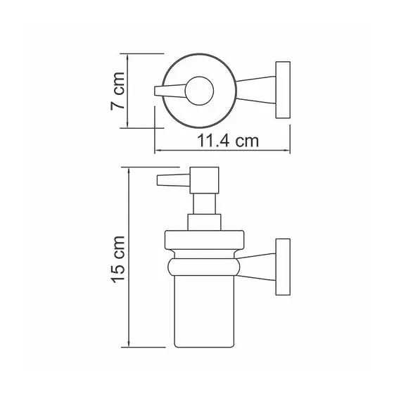 ДОЗАТОР ДЛЯ ЖИДКОГО МЫЛА WASSERKRAFT LIPPE K-6599