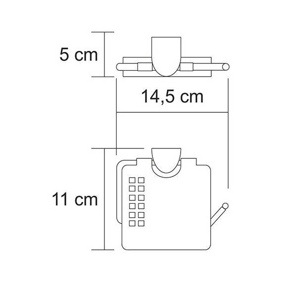 ДЕРЖАТЕЛЬ ТУАЛЕТНОЙ БУМАГИ WASSERKRAFT KAMMEL K-8325