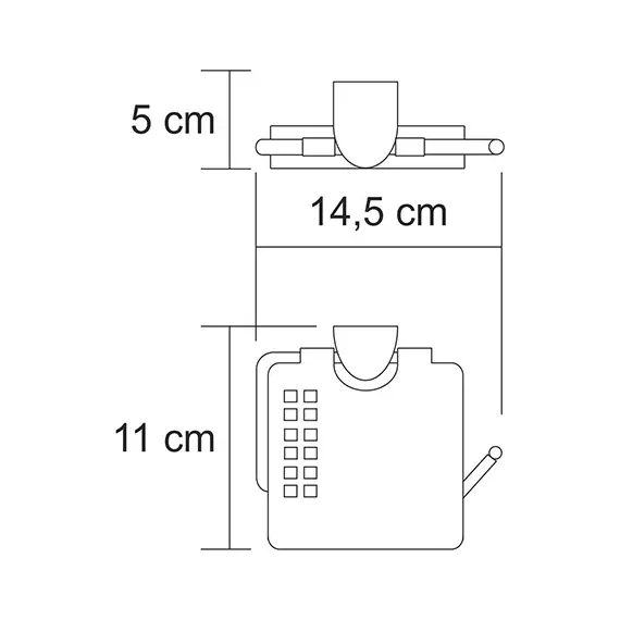ДЕРЖАТЕЛЬ ТУАЛЕТНОЙ БУМАГИ WASSERKRAFT KAMMEL K-8325