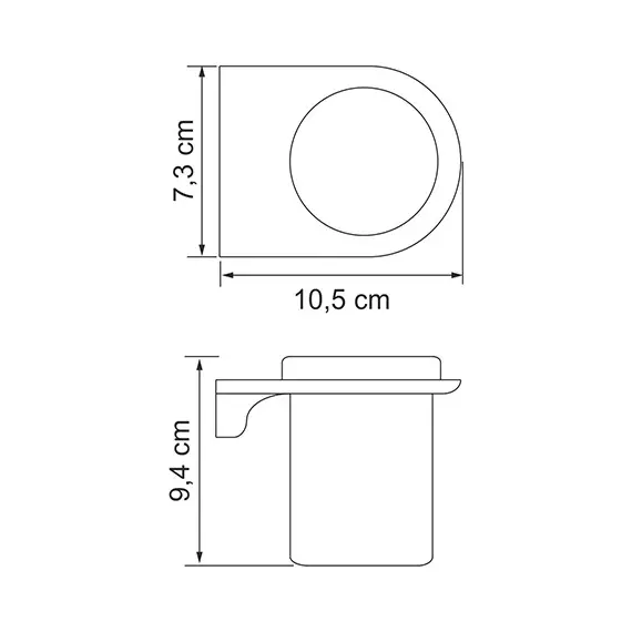 ПОДСТАКАННИК ОДИНАРНЫЙ WASSERKRAFT KAMMEL K-8328