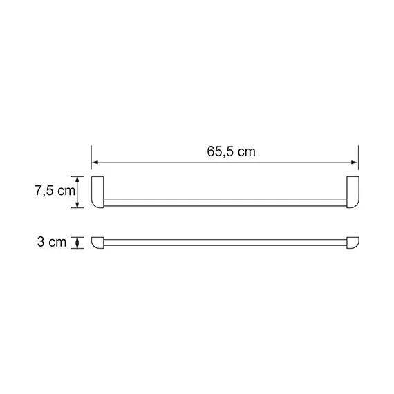 ДЕРЖАТЕЛЬ ПОЛОТЕНЕЦ ОДИНАРНЫЙ WASSERKRAFT KAMMEL K-8330WHITE