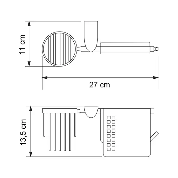 ДЕРЖАТЕЛЬ ТУАЛЕТНОЙ БУМАГИ И ОСВЕЖИТЕЛЯ WASSERKRAFT KAMMEL K-8359