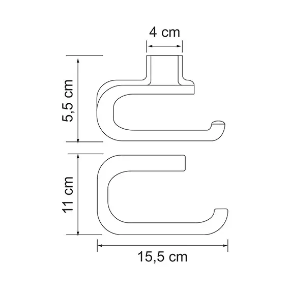ДЕРЖАТЕЛЬ ТУАЛЕТНОЙ БУМАГИ WASSERKRAFT KAMMEL K-8396