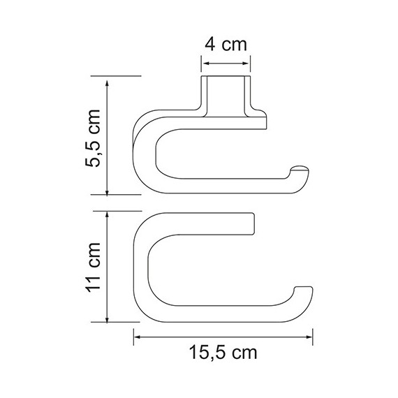 ДЕРЖАТЕЛЬ ТУАЛЕТНОЙ БУМАГИ WASSERKRAFT KAMMEL K-8396WHITE