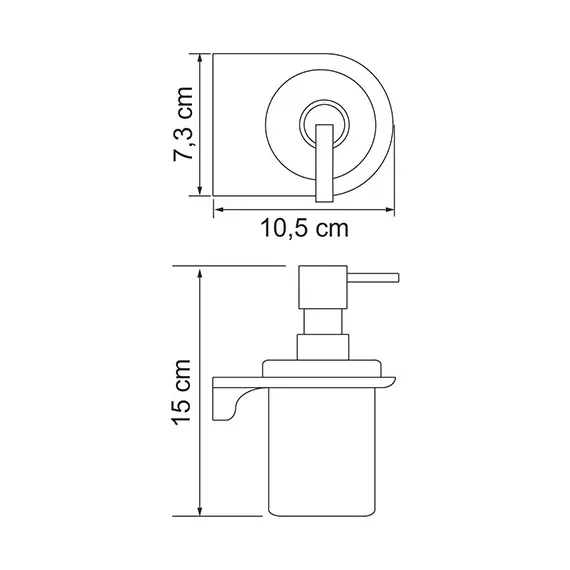 ДОЗАТОР ДЛЯ ЖИДКОГО МЫЛА WASSERKRAFT KAMMEL K-8399