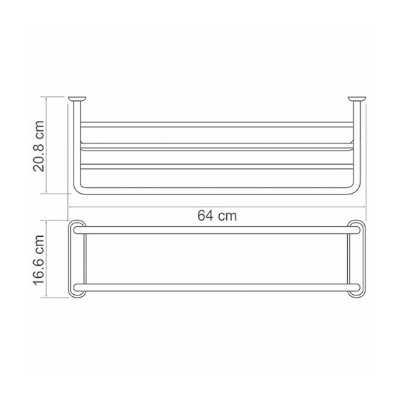 ПОЛКА ДЛЯ ПОЛОТЕНЕЦ WASSERKRAFT K-888
