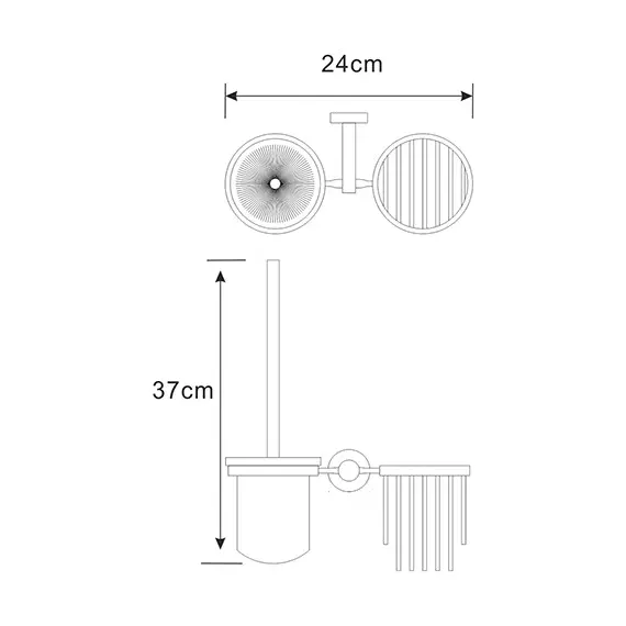 ДЕРЖАТЕЛЬ ОСВЕЖИТЕЛЯ И ЩЕТКИ ДЛЯ УНИТАЗА WASSERKRAFT DONAU K-9435