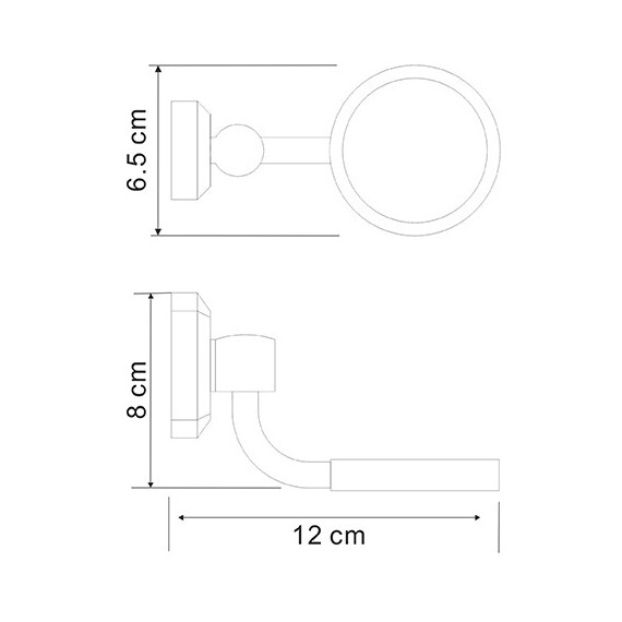 ДЕРЖАТЕЛЬ ОДИНАРНЫЙ WASSERKRAFT ODER C175