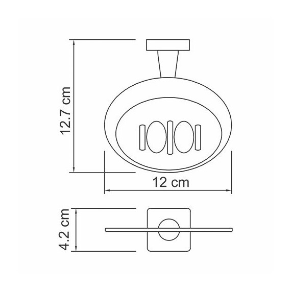 МЫЛЬНИЦА РЕШЕТКА WASSERKRAFT LIPPE K-6569