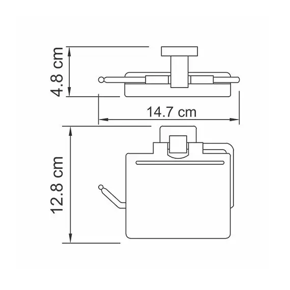 ДЕРЖАТЕЛЬ ТУАЛЕТНОЙ БУМАГИ WASSERKRAFT LIPPE K-6525