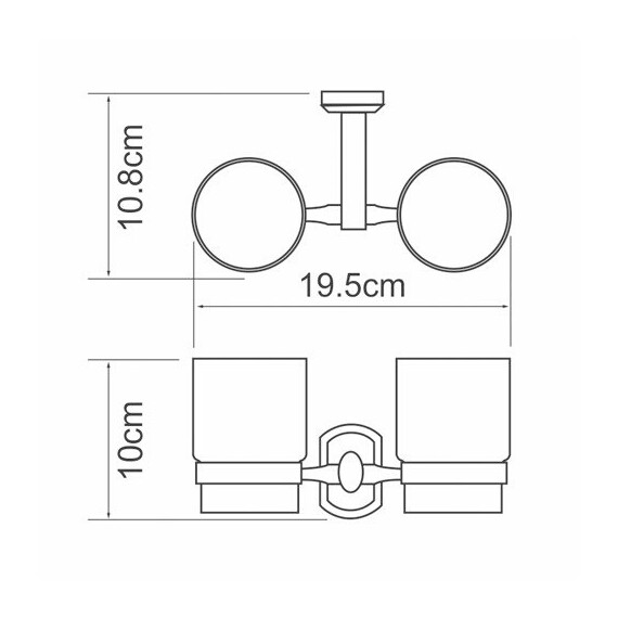 ПОДСТАКАННИК ДВОЙНОЙ WASSERKRAFT ODER K-3028D ПОДСТАКАННИК ДВОЙНОЙ WASSERKRAFT ODER K-3028D