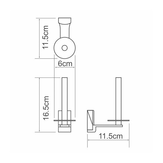 ДЕРЖАТЕЛЬ ТУАЛЕТНОЙ БУМАГИ WASSERKRAFT EXTER K-5297