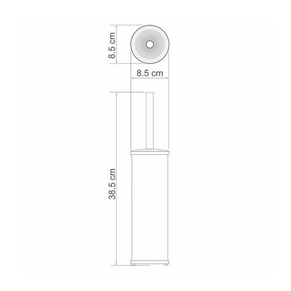 ЩЕТКА ДЛЯ УНИТАЗА НАПОЛЬНАЯ WASSERKRAFT K-1027BLACK