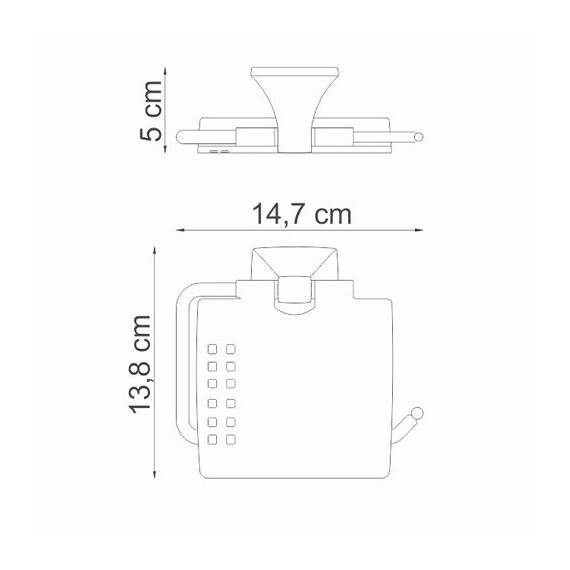 ДЕРЖАТЕЛЬ ТУАЛЕТНОЙ БУМАГИ WASSERKRAFT WERN K-2525