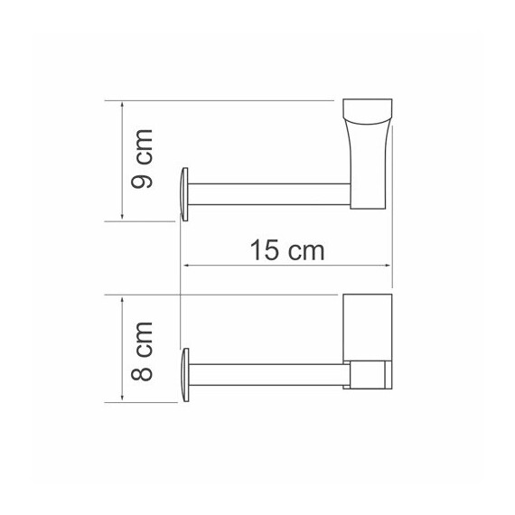 ДЕРЖАТЕЛЬ ТУАЛЕТНОЙ БУМАГИ WASSERKRAFT LEINE K-5096