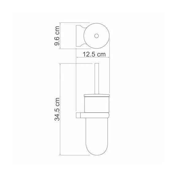 ЩЕТКА ДЛЯ УНИТАЗА ПОДВЕСНАЯ WASSERKRAFT BERKEL K-6827