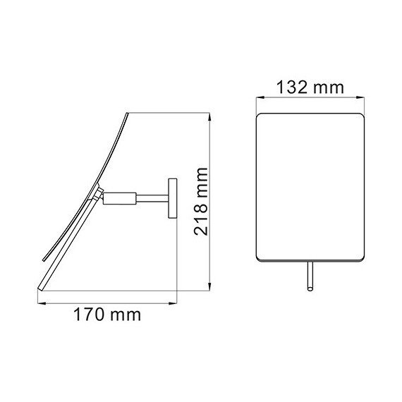 ЗЕРКАЛО С 3-Х КРАТНЫМ УВЕЛИЧЕНИЕМ WASSERKRAFT K-1001BLACK