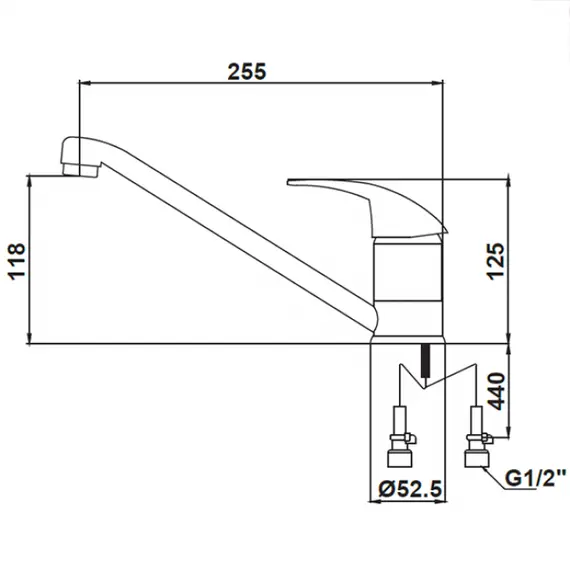 СМЕСИТЕЛЬ ДЛЯ КУХНИ KAISER MAGISTRO 14133-6