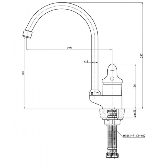 СМЕСИТЕЛЬ ДЛЯ КУХНИ KAISER ATHLETE 19044