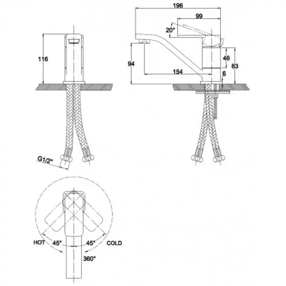 СМЕСИТЕЛЬ ДЛЯ КУХНИ KAISER SONAT 34010-1