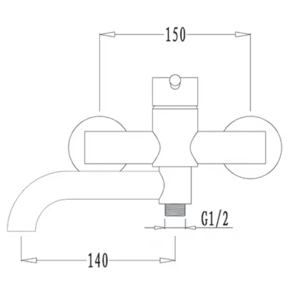 СМЕСИТЕЛЬ ДЛЯ ВАННЫ KAISER MERKUR 26055