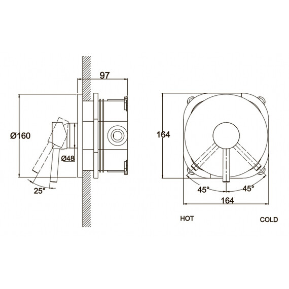 ВСТРАИВАЕМЫЙ СМЕСИТЕЛЬ KAISER MERKUR 26117