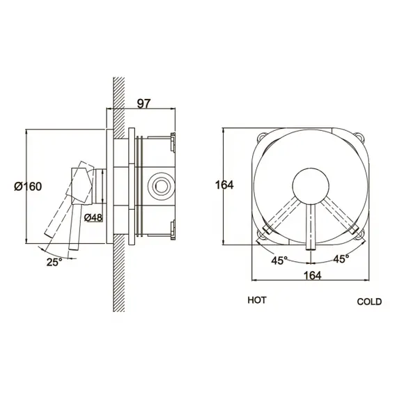 ВСТРАИВАЕМЫЙ СМЕСИТЕЛЬ KAISER MERKUR 26117