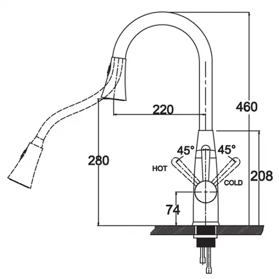 СМЕСИТЕЛЬ ДЛЯ КУХНИ KAISER MERKUR 26144