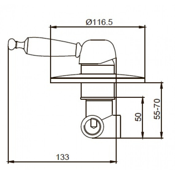 ВСТРАИВАЕМЫЙ СМЕСИТЕЛЬ KAISER VINCENT 31017