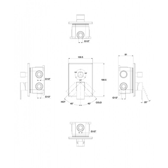 ВСТРАИВАЕМЫЙ СМЕСИТЕЛЬ KAISER SONAT 34122