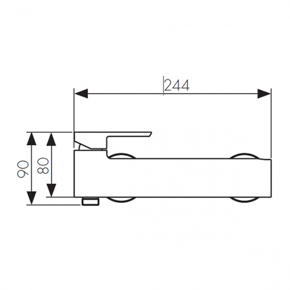 СМЕСИТЕЛЬ ДЛЯ ВАННЫ С ДУШЕМ KAISER SAGA 53077